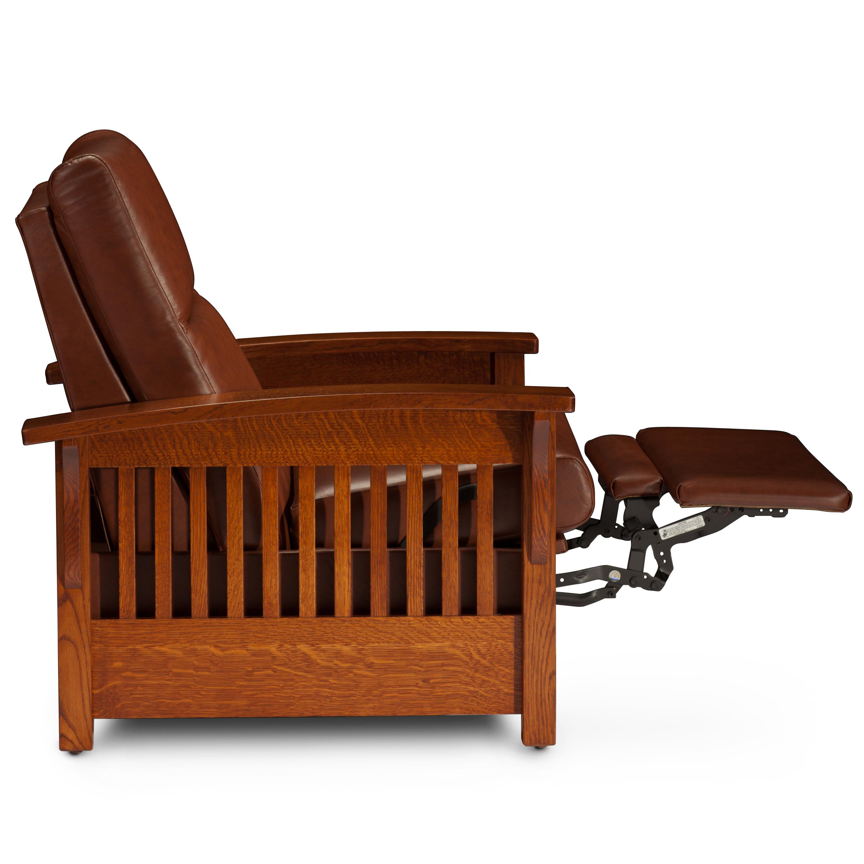 Recliners with exposed wood arms best sale
